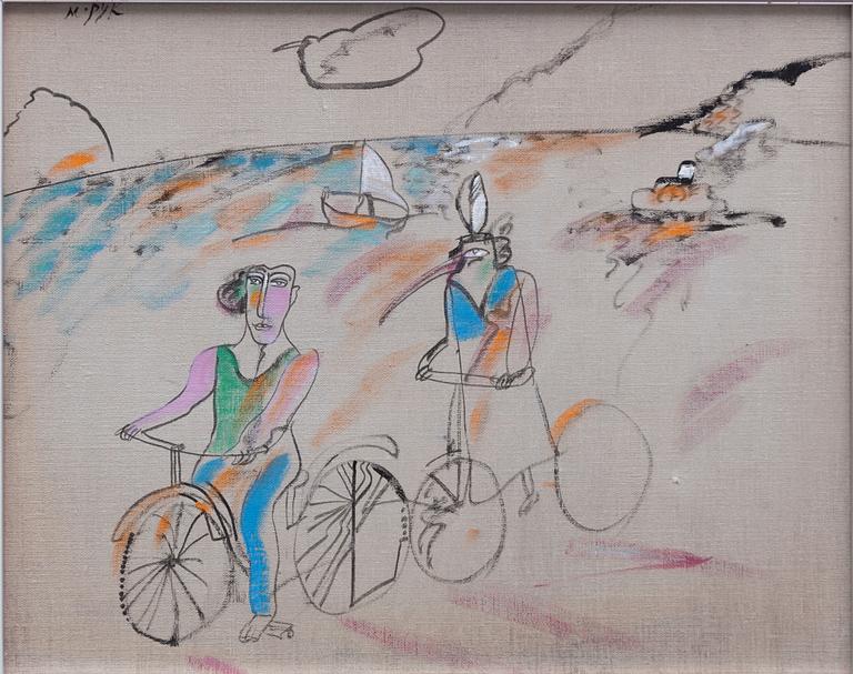 Madeleine Pyk, Bicycle Ride by the Sea.