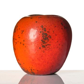 Hans Hedberg, a faience sculpture of an apple, Biot, France.