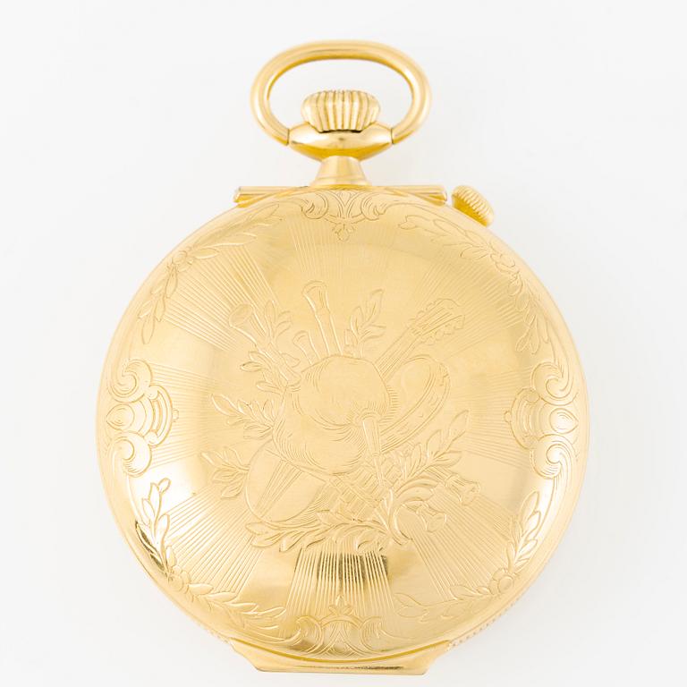 Reuge Music, Fickur/speldosa med rörliga figurer, Sainte-Croix, Schweiz, 1900-talets senare del.