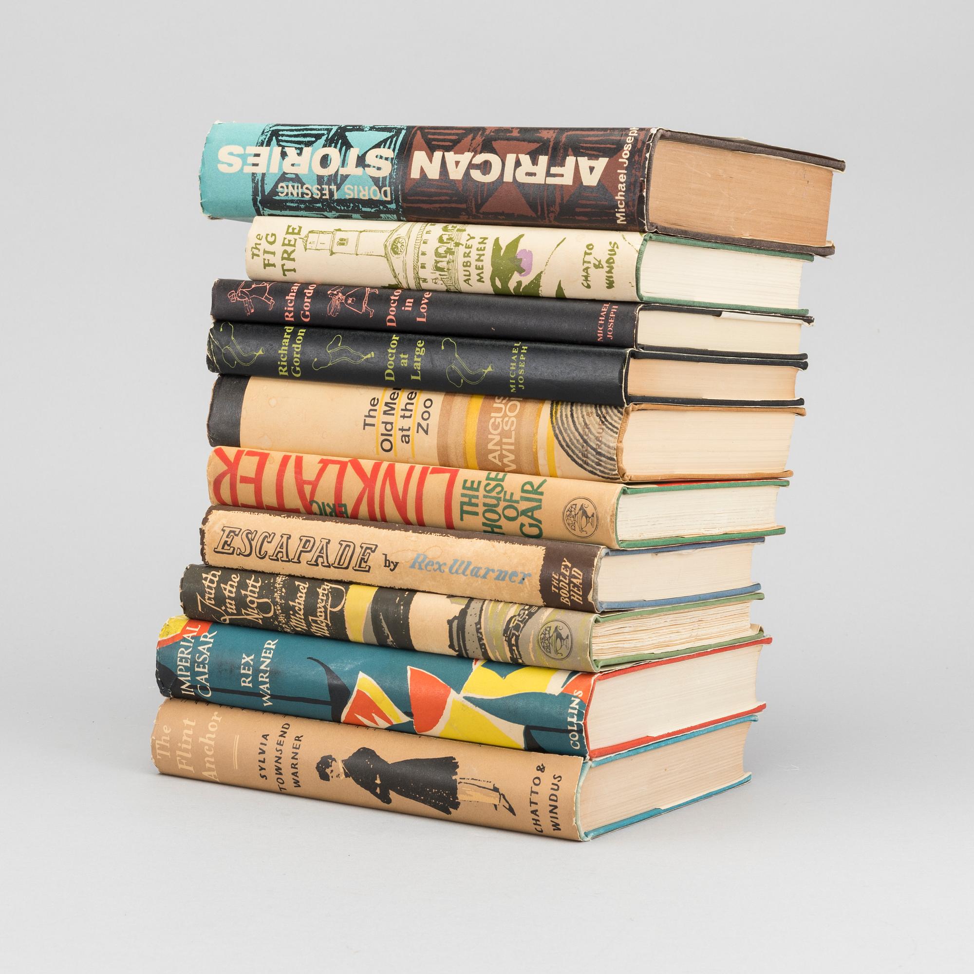 TEN ENGLISH BOOKS, one "African Stories" by Doris Lessing, 1964.