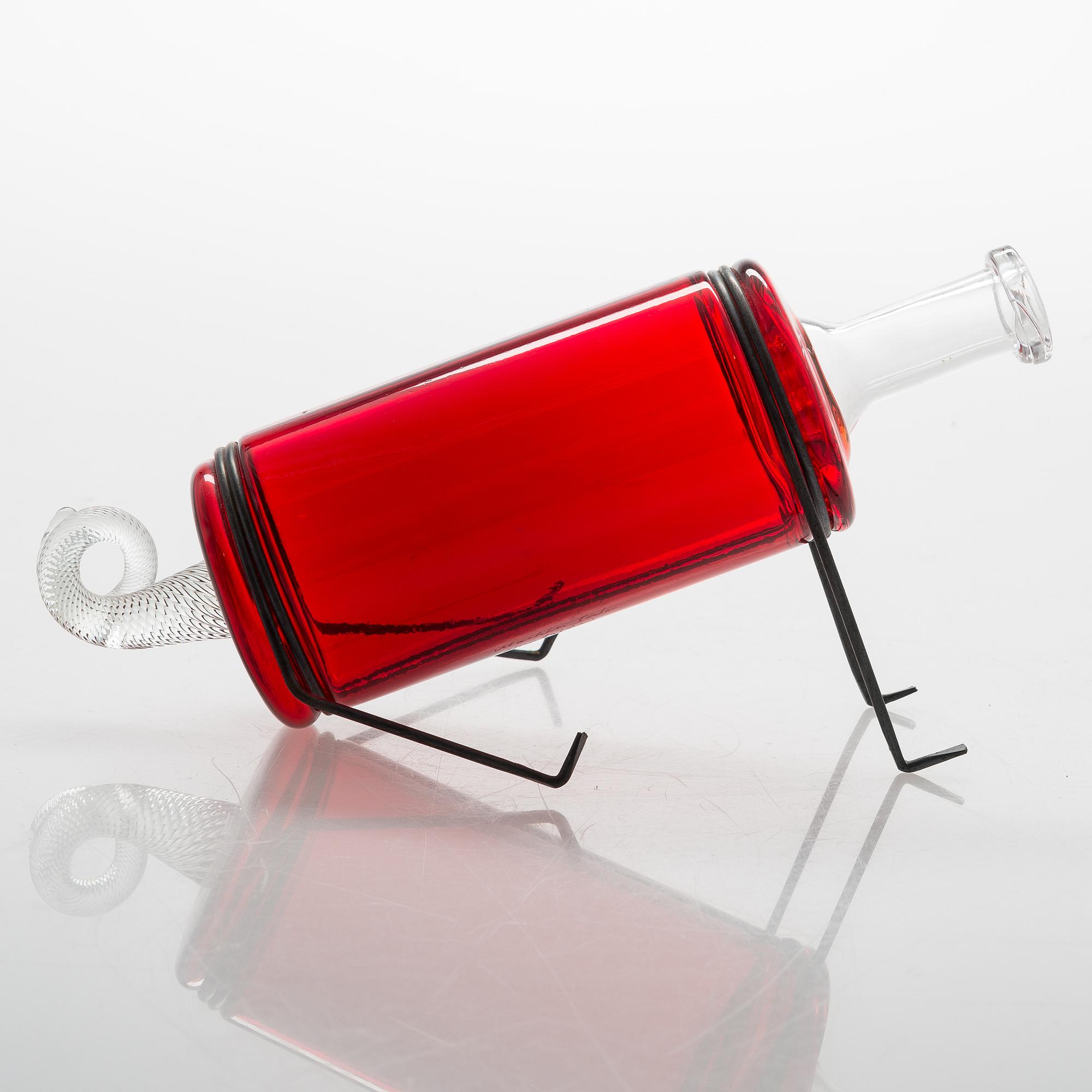 Markku Salo, glass sculpture, year dog, signed Markku Salo, Nuutajärvi 2014, numbered 89/100.