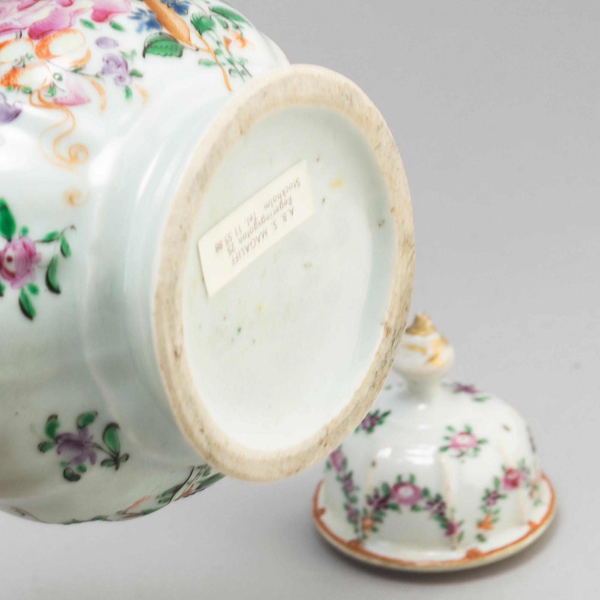A set of famille rose porcelain, Qing dynasty, Qianlong (1736-95) and later.