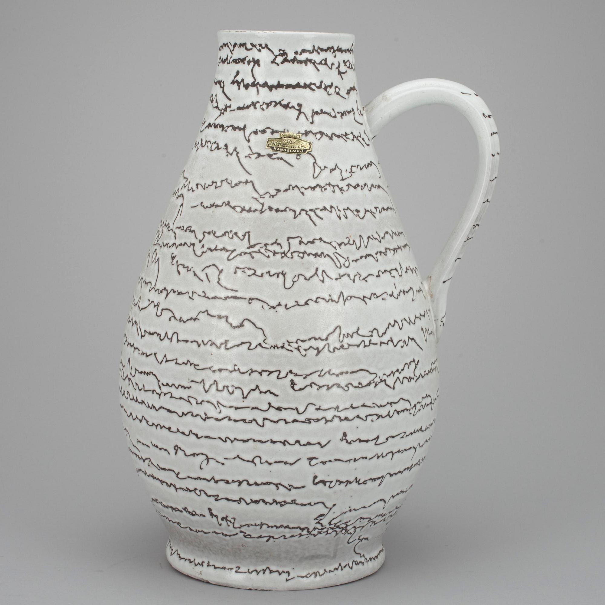 LATTIAMALJAKKO, keramiikkaa, Edward Bar (1933-71) Saksa.