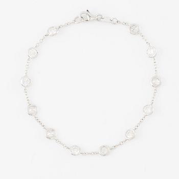 Bracelet, 18K white gold with brilliant-cut diamonds.