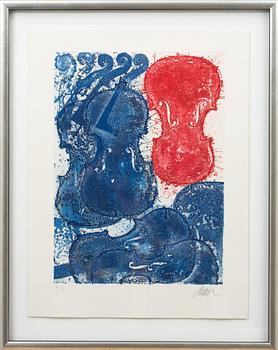 Fernandez Arman · FERNANDEZ ARMAN, färggravyr, signerad och numrerad III/V.