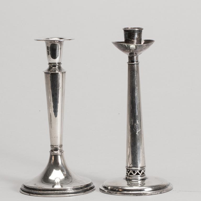 LJUSSTAKAR 2 par, silver, TESI, Göteborg 1959 och 1969.