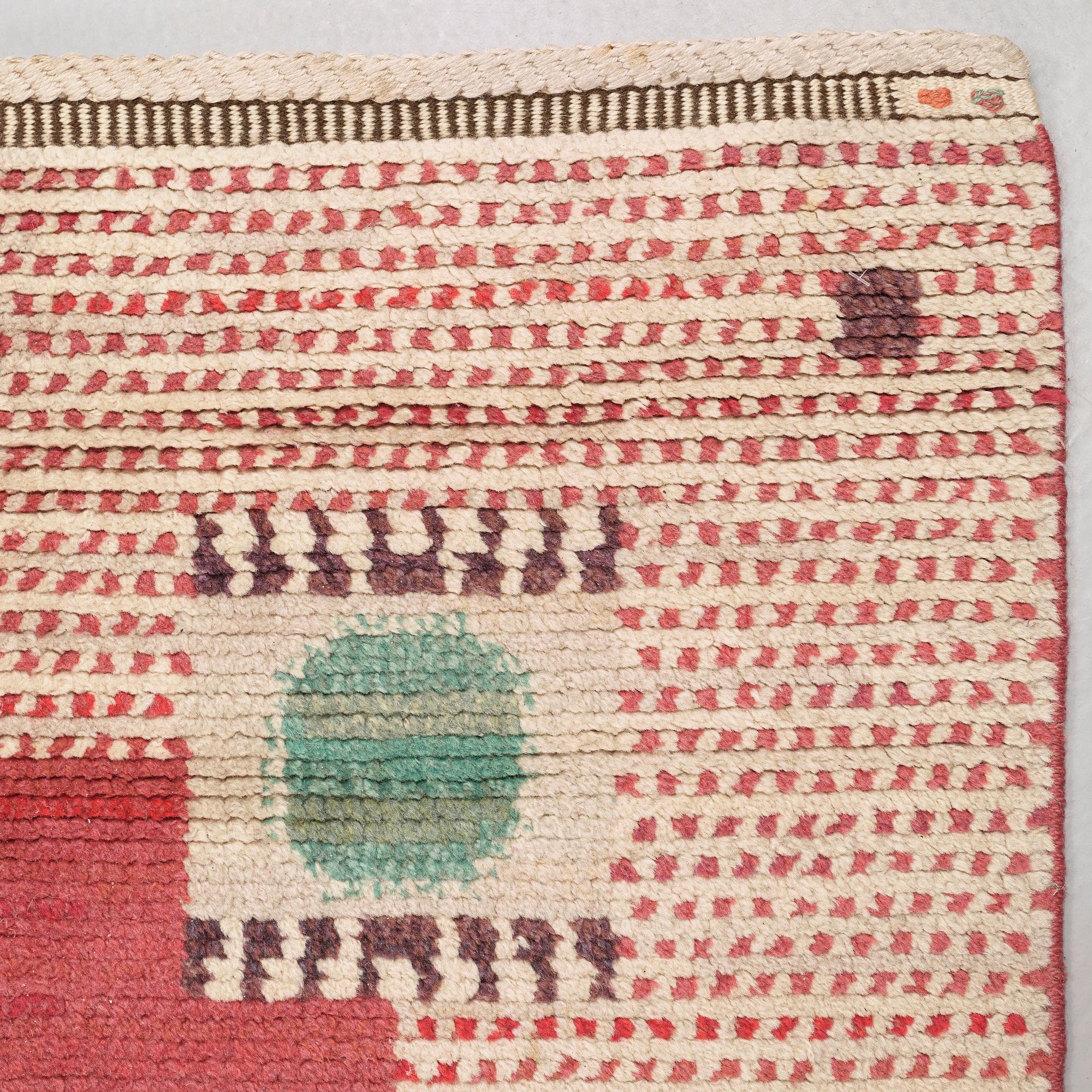 MATTA. "Kullager, röd". Flossa. 435 x 327,5 cm. Signerad AB MMF BN.