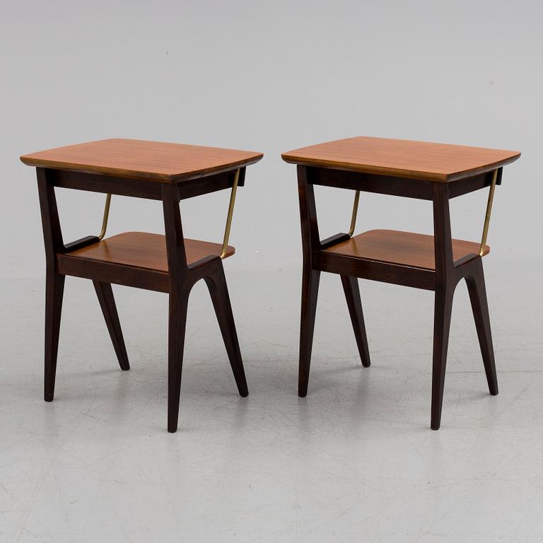 a pair of bedside tables from the 1950-/60's.