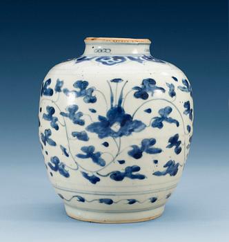 1473. A blue and white jar, Ming dynasty (1368-1644).