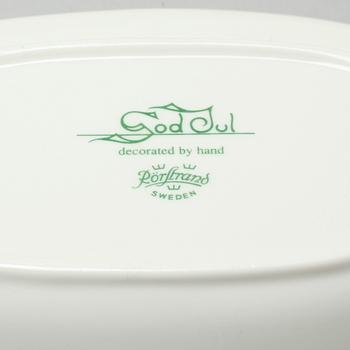 A christmas porcelian tableware set of 37 pcs by Rörstrand from the latter half of the 20th century.