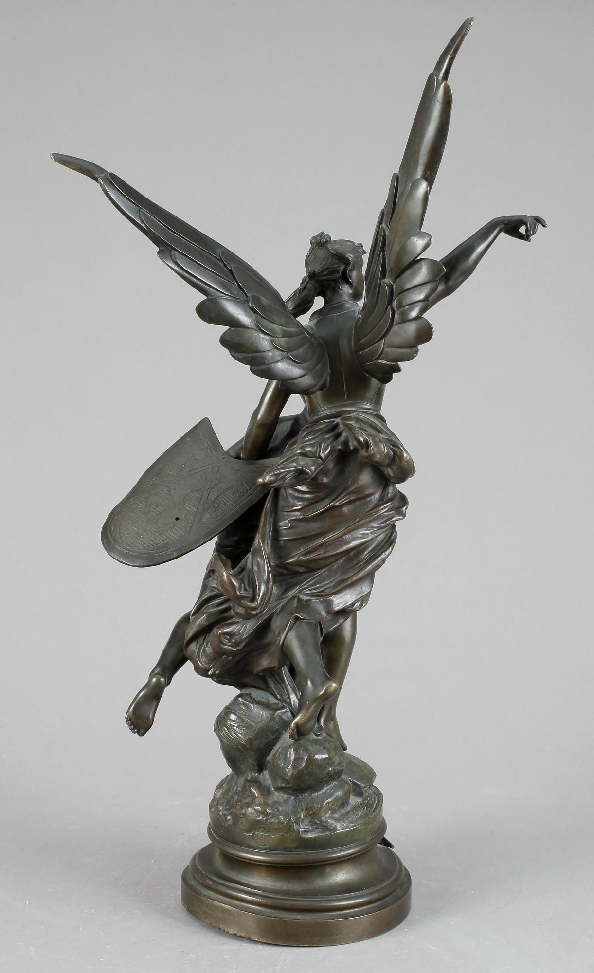 EDOUARD DROUOT, brunpatinerad brons, sign E. Drouot.