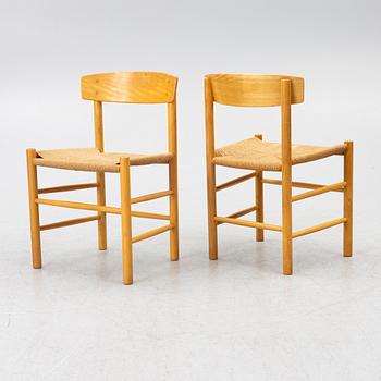 Børge Mogensen, stolar, 6 st, "J39", FDB Møbler, Danmark.