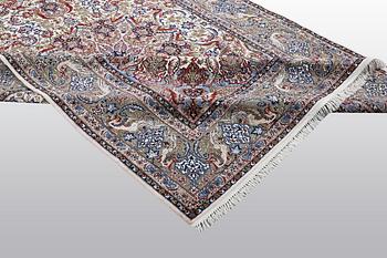 Matto, Old Esfahan, part silk, ca 312 x 203 cm.