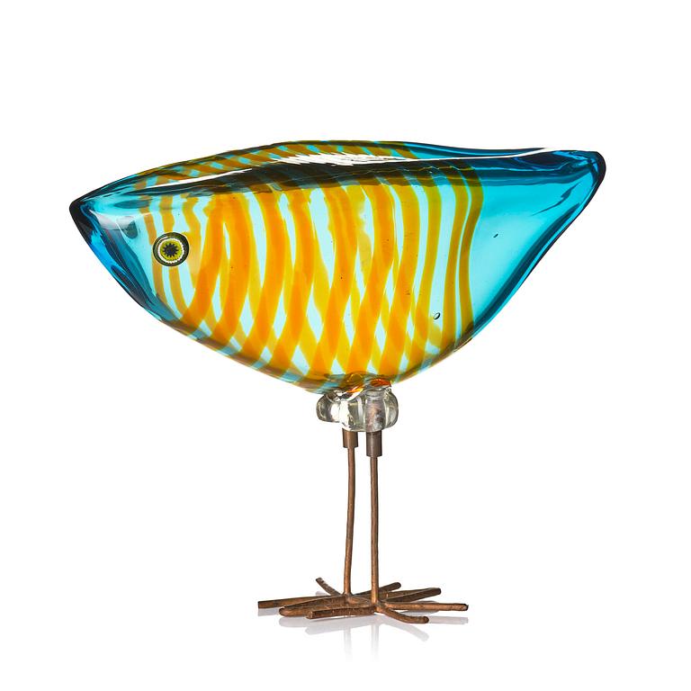 Alessandro Pianon, a "Pulcino" glass sculpture of a bird, Vetreria Vistosi, Italy, 1960s.