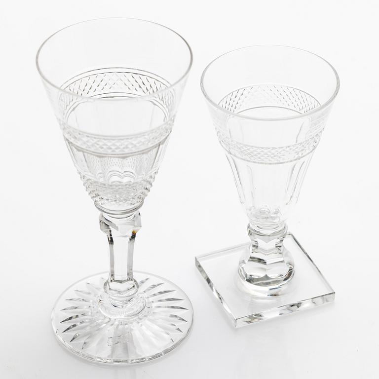 Edward Hald, Glass service, 68 pieces, “Rio”, Orrefors.