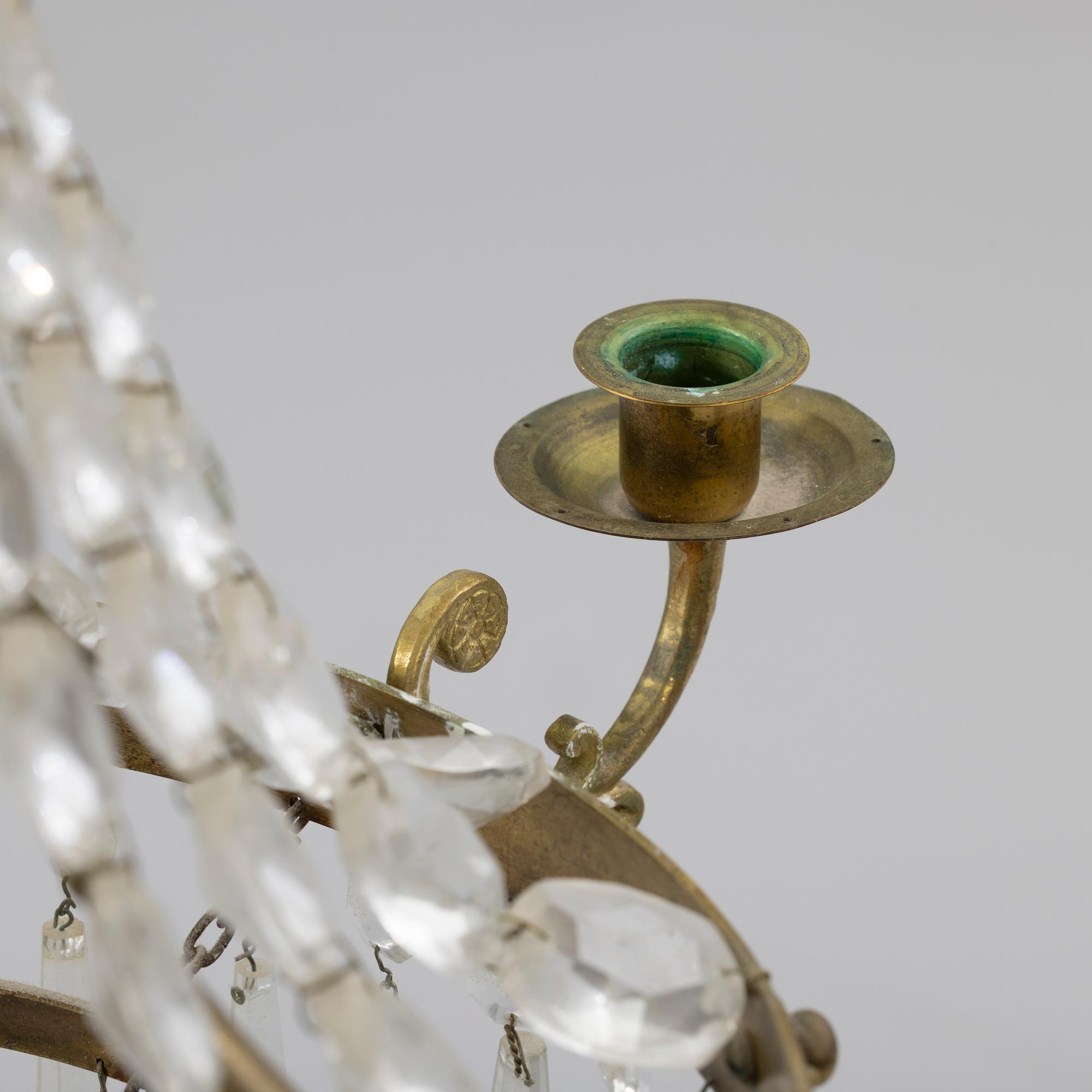 Chandelier, Gustavian style, early 20th century.