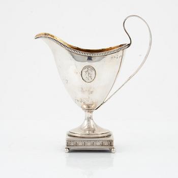 Nils Tornberg, gräddkanna, silver, Gustaviansk, Linköping 1798.