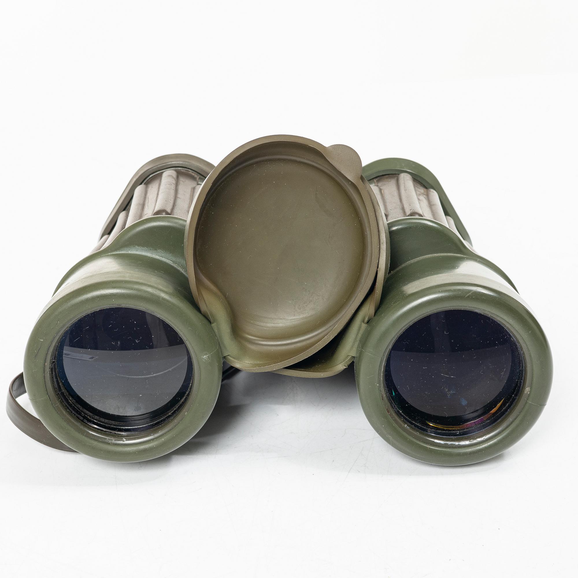 Binoculars, "Dienstglas" Bundeswehr, Hensoldt Wetzlar, 10x50.
