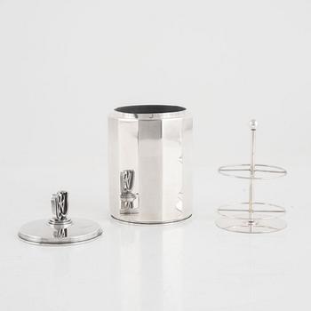 Cigarettburk, sterlingsilver, Atelier Borgila, Stockholm 1949.