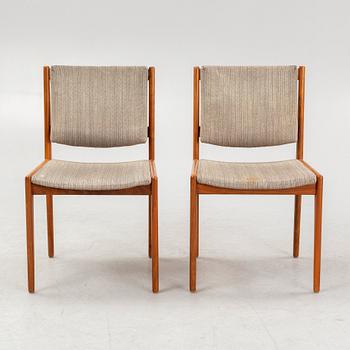 Karl Erik Ekselius, matbord och stolar, 6 st, JOC, Vetlanda, 1960-tal.