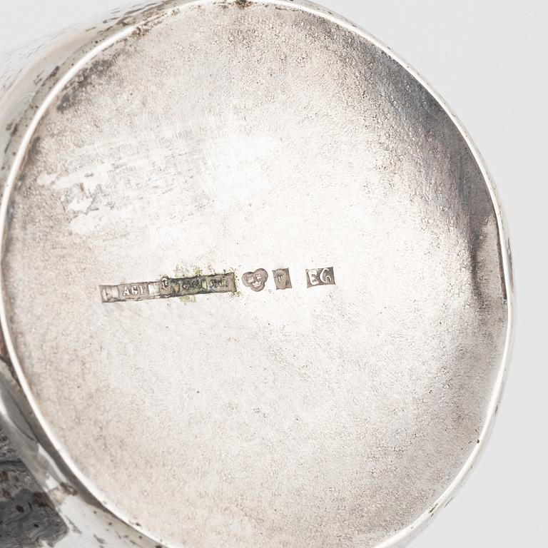 A Swedish Silver Beaker, mark of Anders Gustaf Pettersson, Lindesberg 1883.