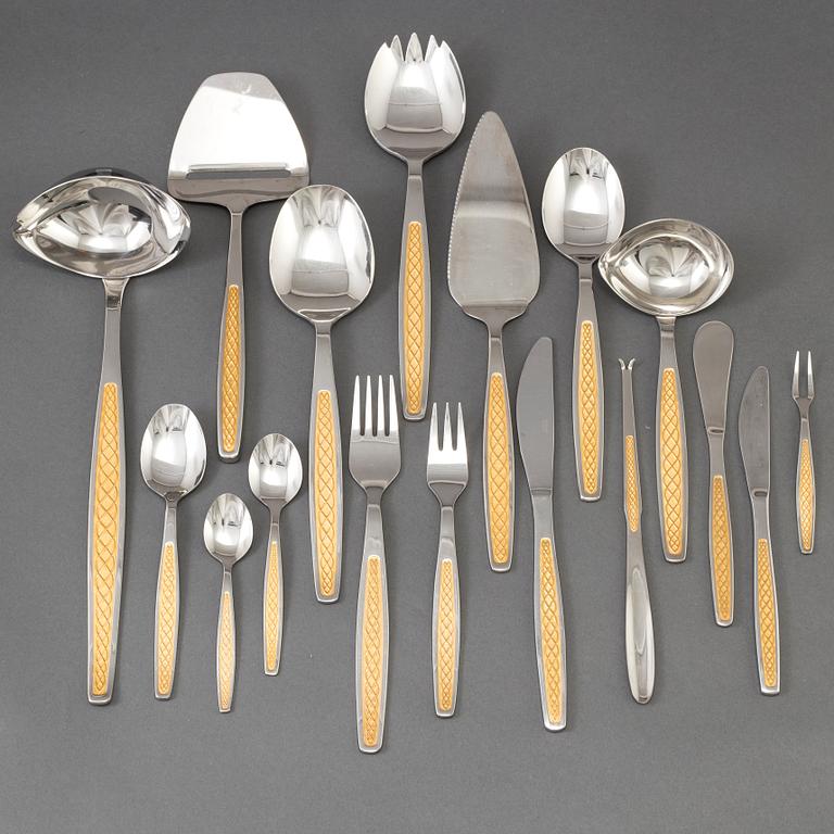 BESTICK, 130 delar, stål, "Guldi", Nilsjohan, 1900-talets andra hälft.