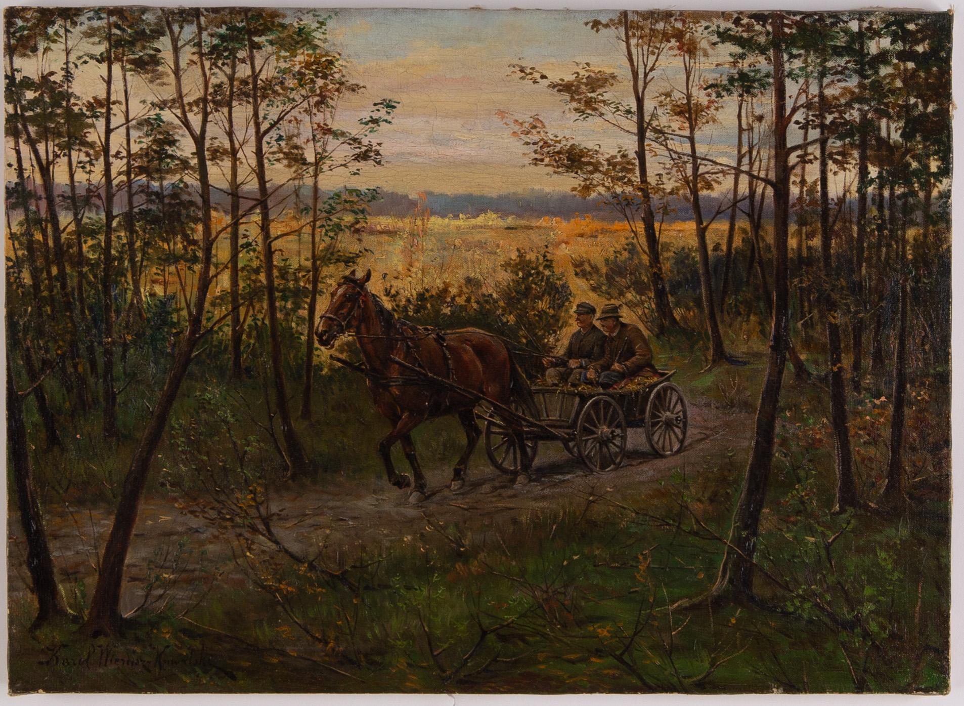 Karol Kowalski-Wierusz, oil on canvas, signed.