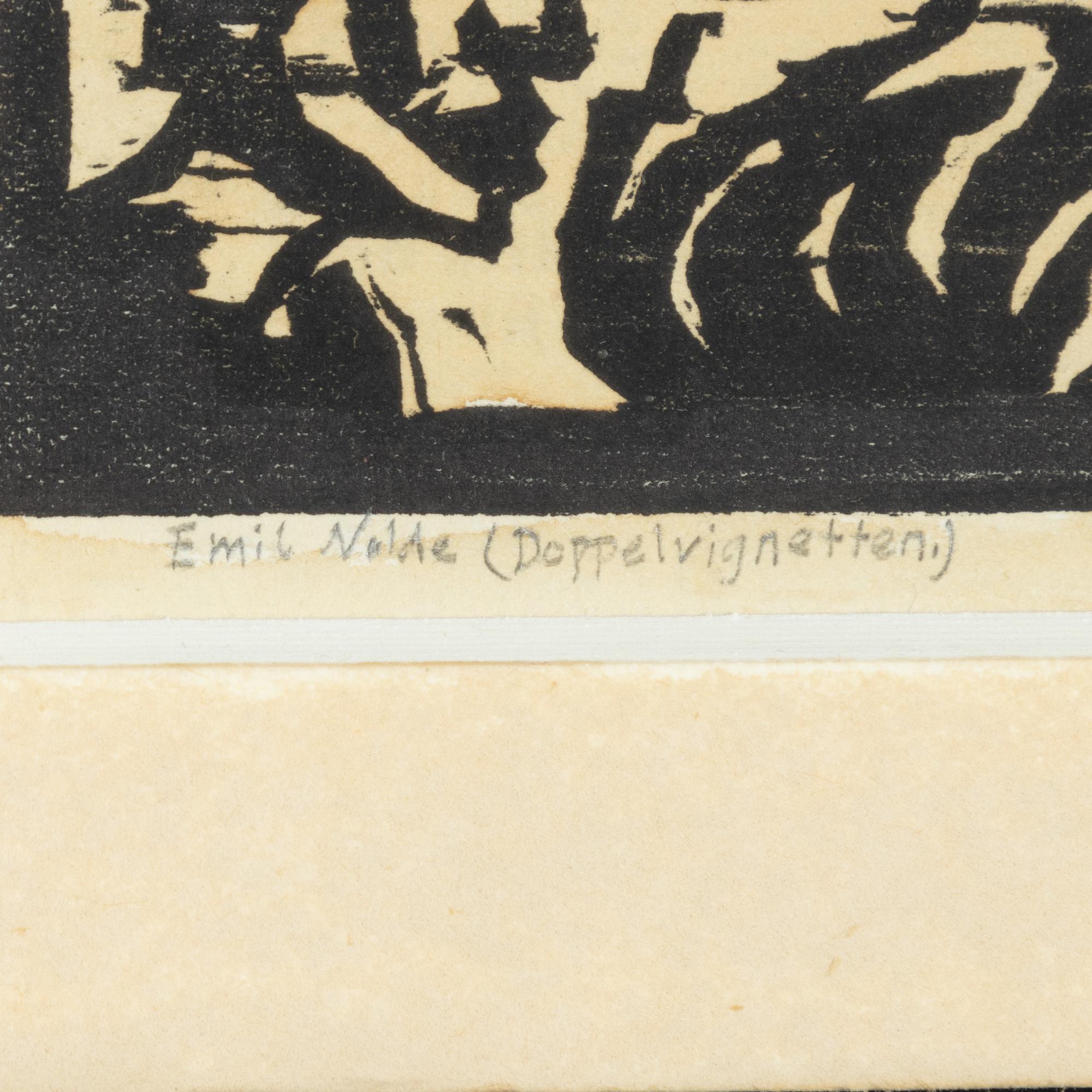 Emil Nolde, One plate from: Schiefler Werkverzeichnis.