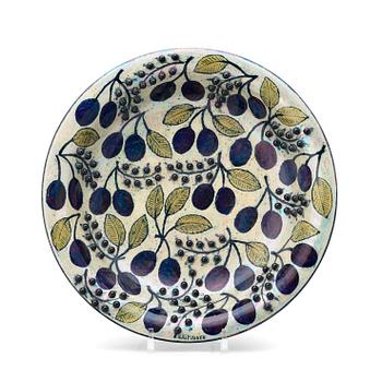 52. A Birger Kaipiainen stoneware dish, Arabia, Finland.