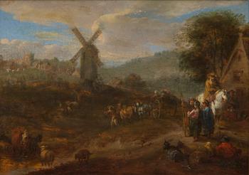 ADRIAEN PIETERSZ VAN DE VENNE HIS SCHOOL, PASTORAL LANDSCAPE.