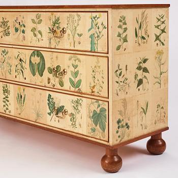 Josef Frank, a 'Flora' chest of drawers, Svenskt Tenn Sweden 1930-40s.