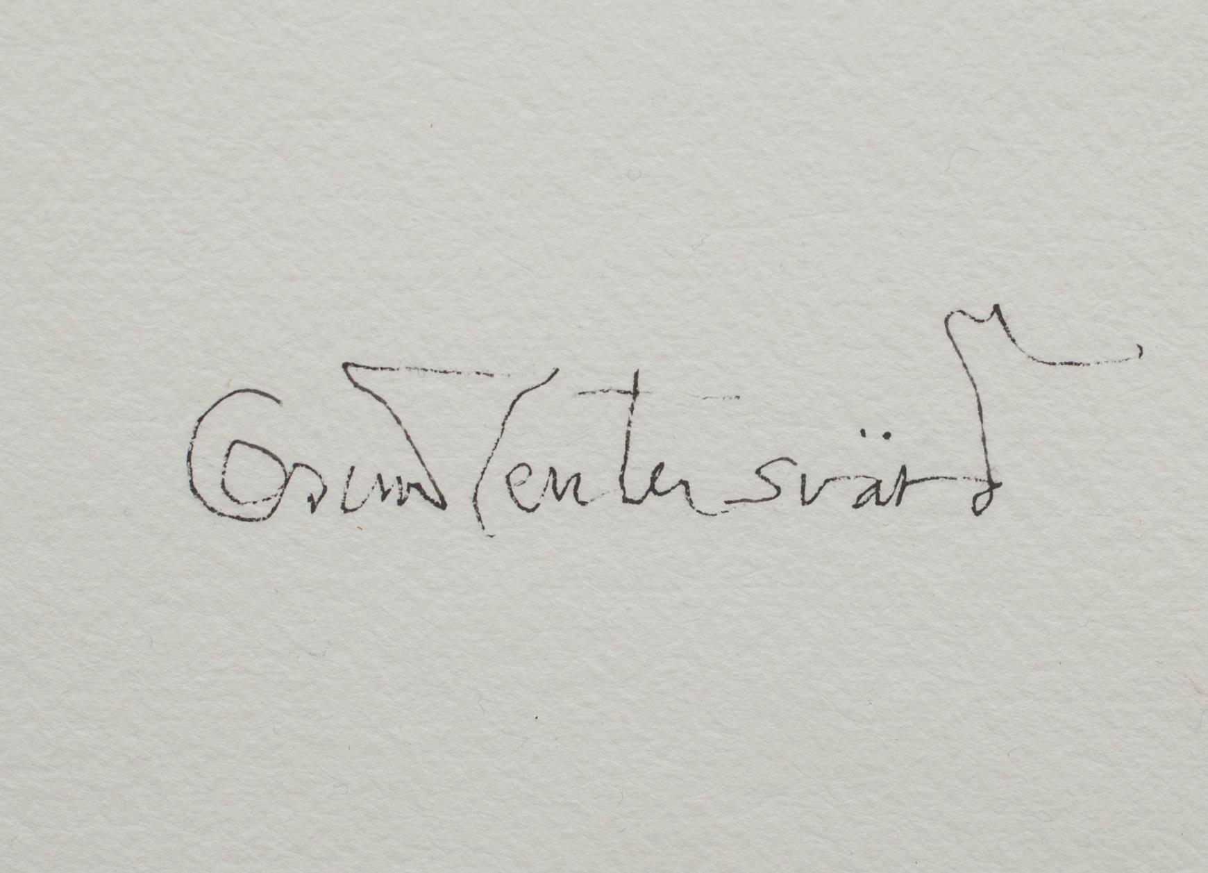 OSCAR REUTERSVÄRD, akvarell, signerad.