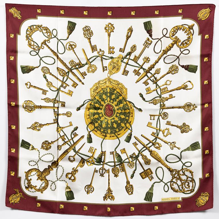 Hermès, scarf, "Les Clés".