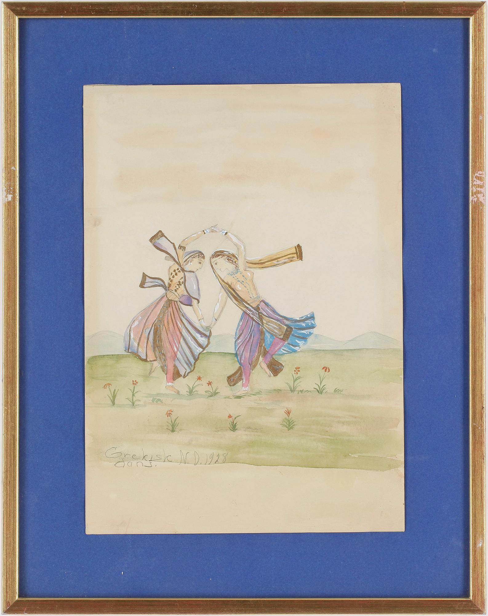 NILS VON DARDEL, Akvarell, signerad och daterad 1928.