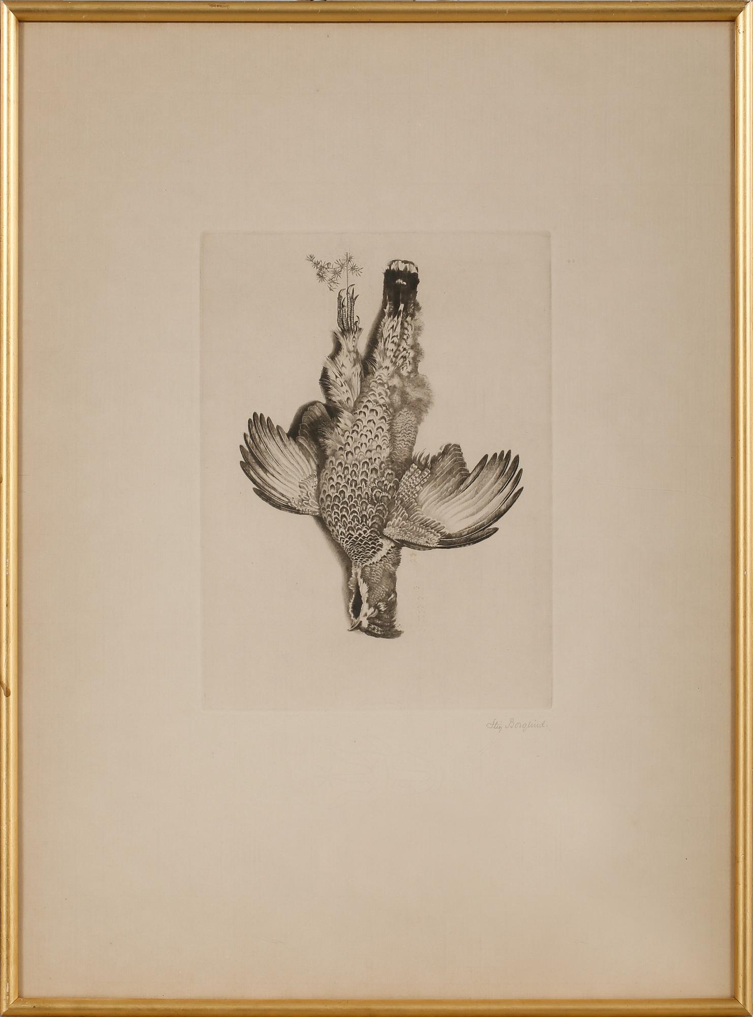 STIG BORGLIND, etsning, signerad.