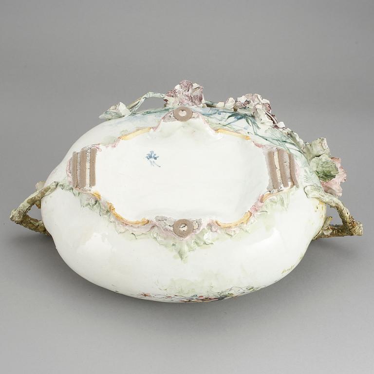 JARDINJÄR, flintgods, Mollica, Capodimonte, 1900-tal.