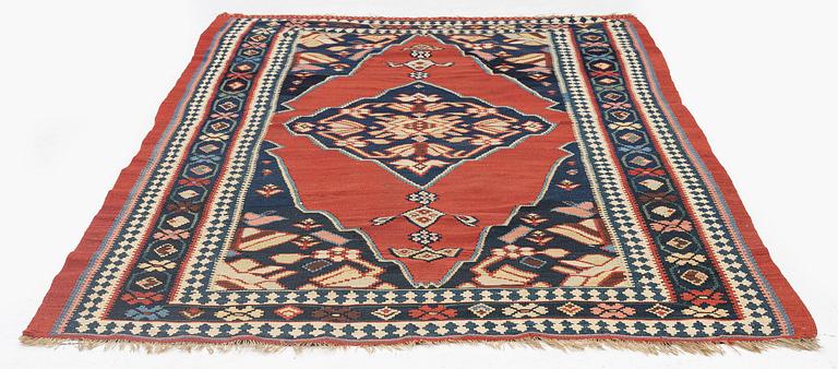 An antique Bidjar kilim, Western Persia (Iran), c. 230 x 142 cm.