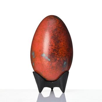 Hans Hedberg, skulptur, ägg, fajans, Biot Frankrike.