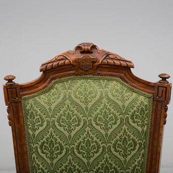 STOLAR, 6 stycken, nyrenässans, omkring år 1900.