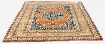 An antique 'Haj Jalili' Tabriz carpet, Northwest Persia, c. 175 x 124 cm.