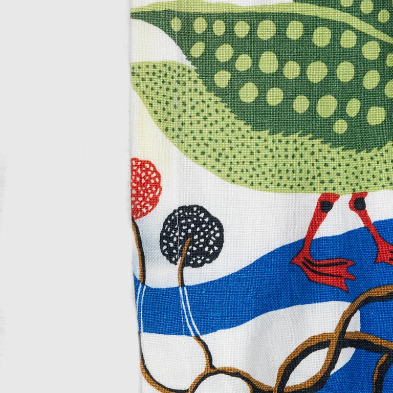 Josef Frank, curtains, a pair, "Green Birds", Svenskt Tenn.