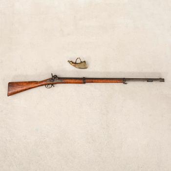 A percussion rifle, Swedish, m/1860.