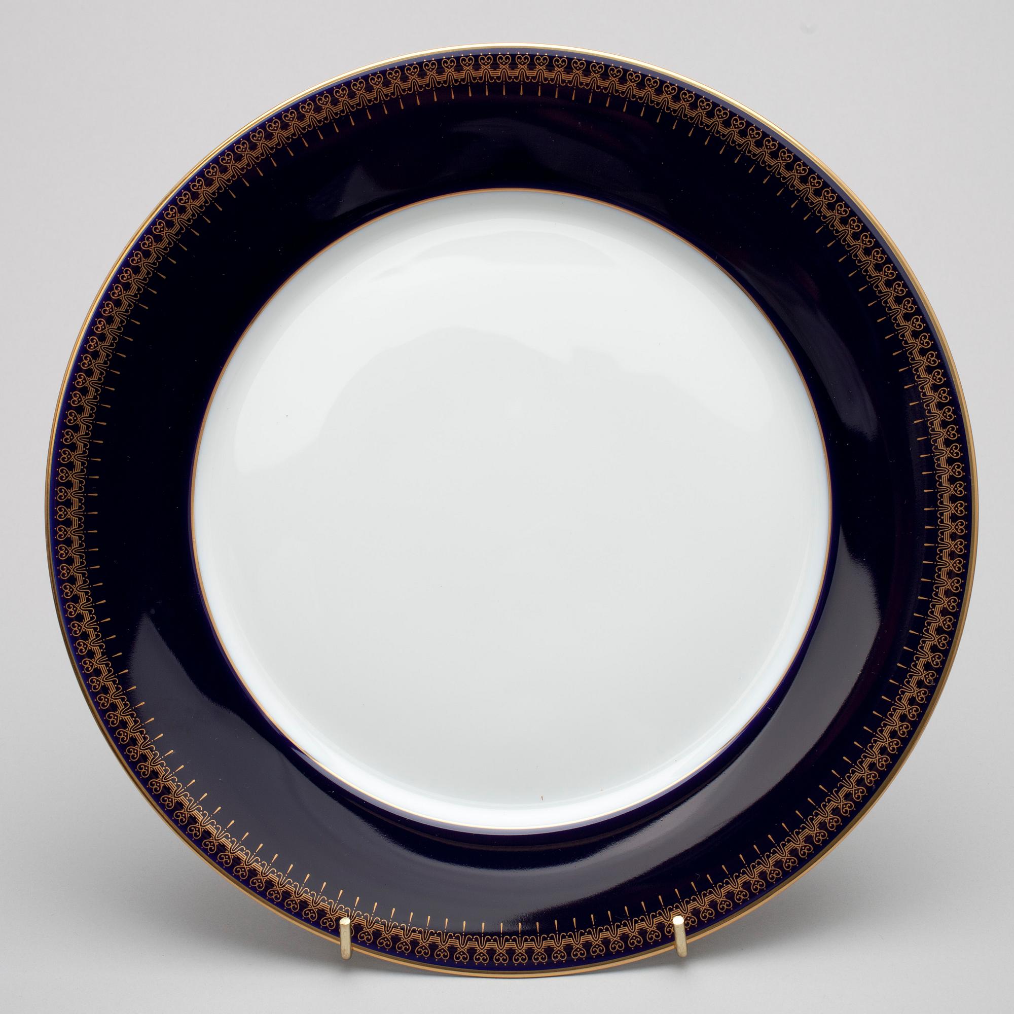 KAFFESERVIS, för 14, porslin, "Romanov" Golden Collection. 1900-talets slut.