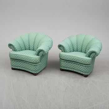 FÅTÖLJER, ett par, 1900-talets slut.