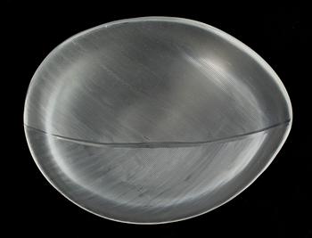 TAPIO WIRKKALA, FAT, glas, "Blad", Tapio Wirkkala, Iittala, sign.