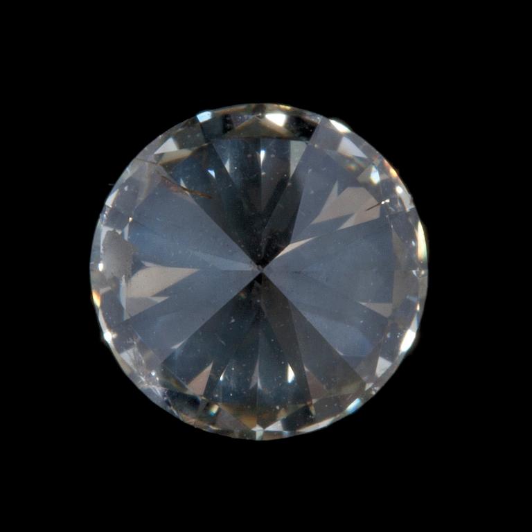 DIAMANT, briljantslipad, ca1,02ct enl cert, oinfattad, certifikat medföljer.