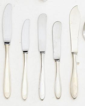 A Norwegian silver cutlery set, “Oseberg”, Thorvald Marthinsen Sølvvarefabrikk, Tønsberg (69 pieces).