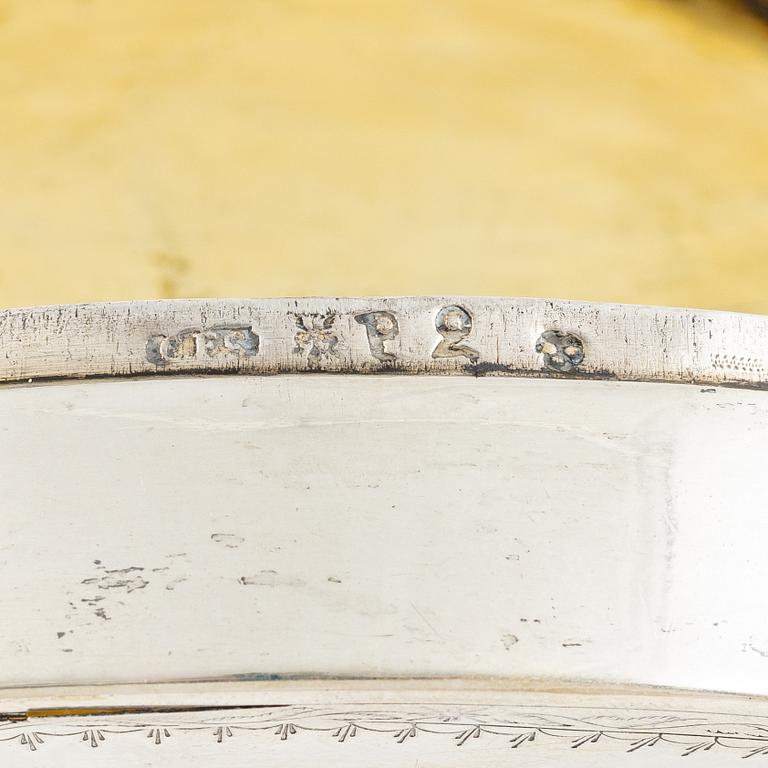 Carl Fredrik Seeman, a silver and parcel-gilt snuff box, Arboga 1797.