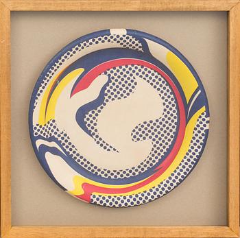 MULTIPEL. A SERIGRAPHED PAPER PLATE, ROY LICHTENSTEIN 1969.