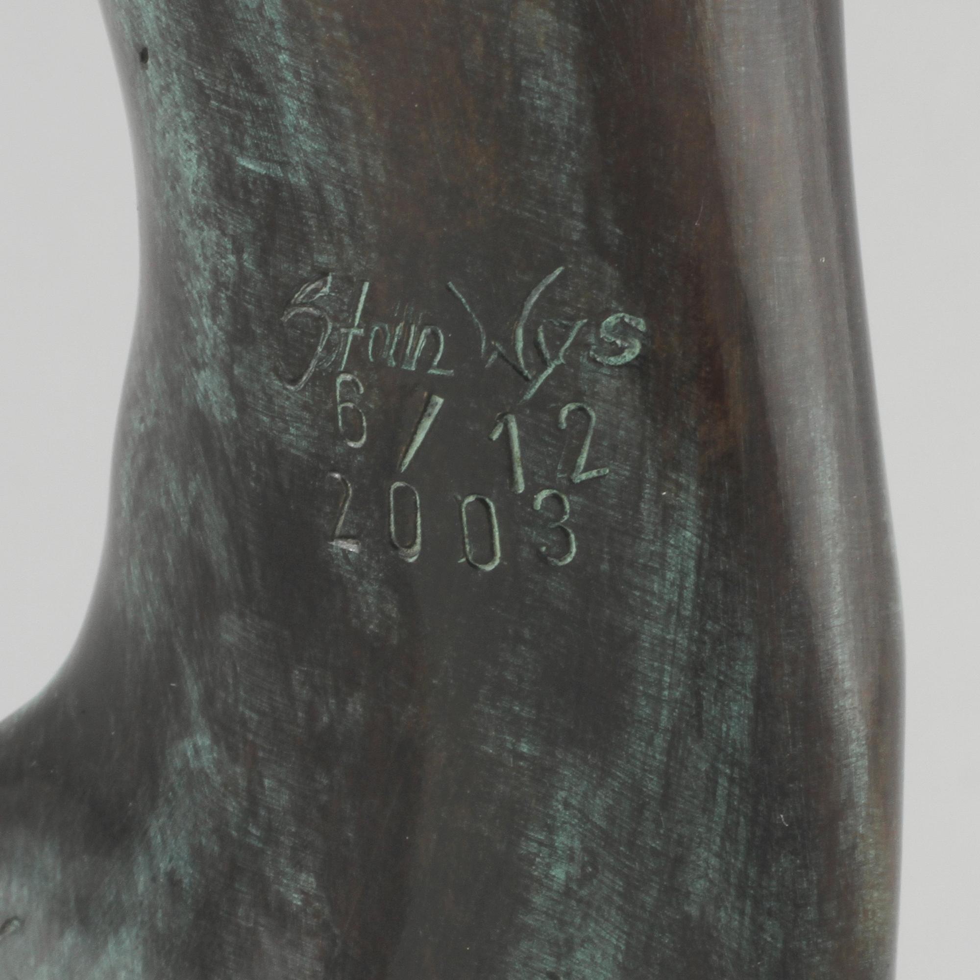 STAN WYS, skulptur, patinerad brons, signerad, daterad 2003 och numrerad 6/12.